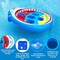 Inflatable Pool Shark Cornhole Game Set with Upgraded 5 Holes & 5 Bean Bags, Floating Swimming Pool Ring Toss Toys for Kids Adults Family for Summer Pool Party Beach Luau Game Water Carnival